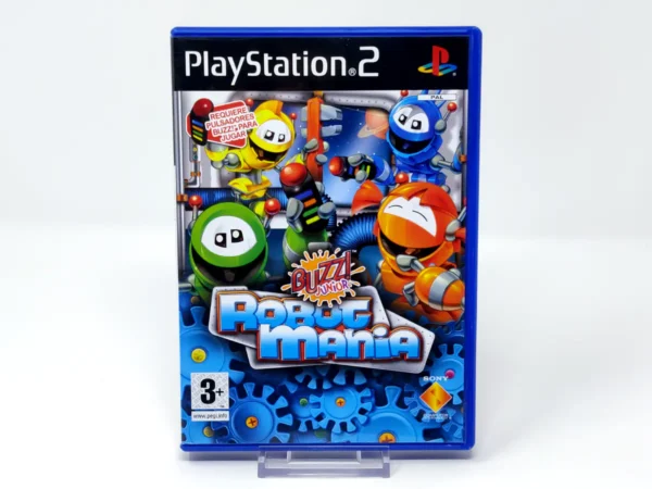 Portada de Buzz! Junior: RoboMania (ESP) para PlayStation 2, edición PAL España, de segunda mano