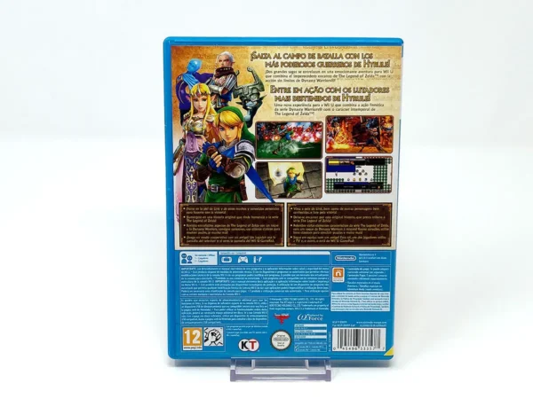 Parte trasera de Hyrule Warriors (ESP) para Nintendo Wii U, edición PAL España