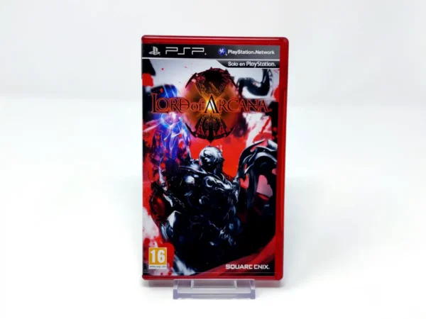 Interior del juego Lord of Arcana (ESP) para PSP con disco y manual
