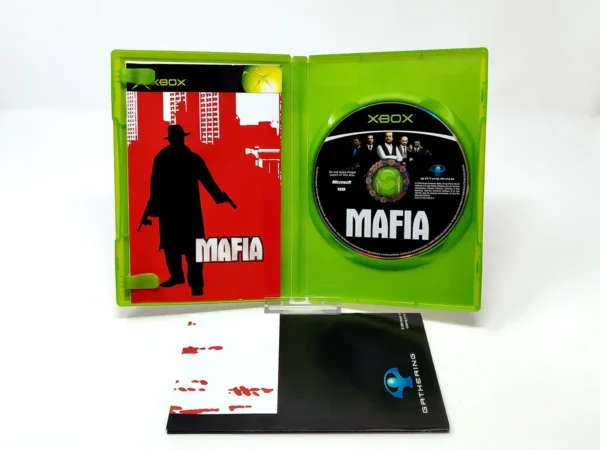 Interior del juego Mafia (FRA) para XBOX con disco y manual