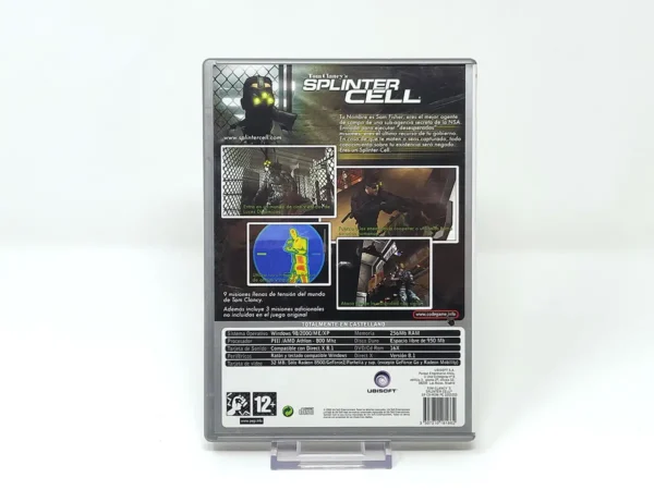 Parte trasera de Tom Clancy's Splinter Cell (ESP) para PC