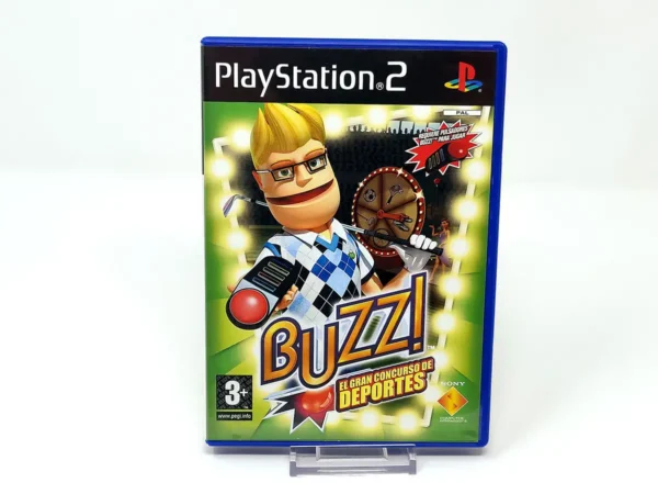 Portada de Buzz! El Gran Concurso de Deportes (ESP) (Promo) para PlayStation 2, edición PAL España, de segunda mano
