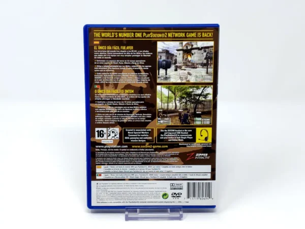 Parte trasera de SOCOM II: U.S. Navy SEALs (ESP) (Rebajado) para PlayStation 2, edición PAL España