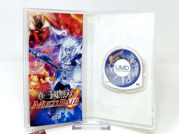Lateral de la caja de Shin Sangoku Musou: Multi Raid (JAP) para PSP