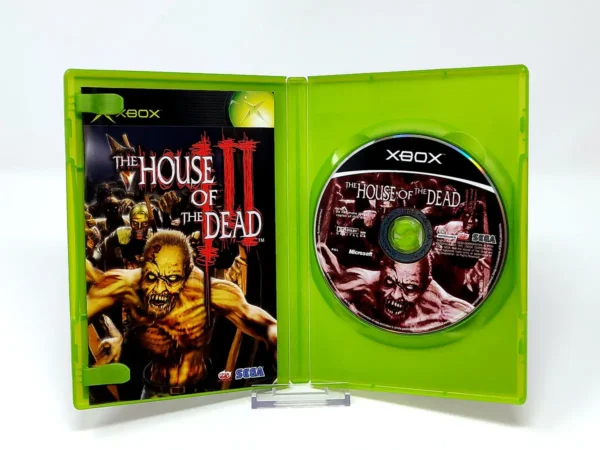 Interior del juego The House of the Dead III (ESP) para XBOX con disco y manual