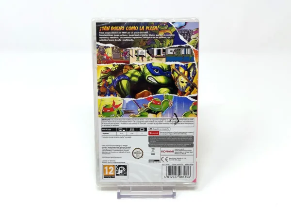 Parte trasera de Teenage Mutant Ninja Turtles: The Cowabunga Collection (ESP) (Precintado) para Nintendo Switch, edición PAL España