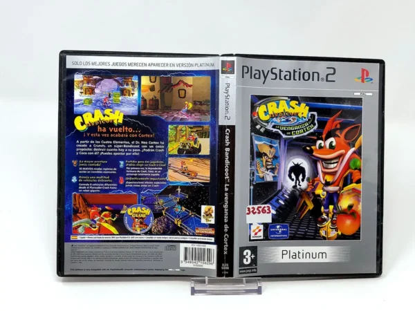Crash Bandicoot: La Venganza de Cortex (ESP) (Carátula) (Platinum) (Rebajado) para PlayStation 2, edición PAL España, de segunda mano