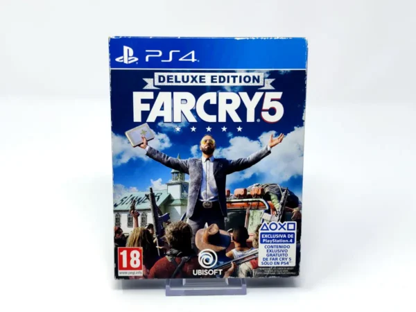 Portada de Far Cry 5 (Deluxe Edition) (ESP) para PlayStation 4, edición PAL España, de segunda mano