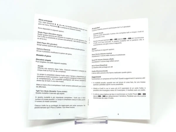 Fruit Fall (ITA) (Manual) para PlayStation 2, edición PAL Italia, de segunda mano