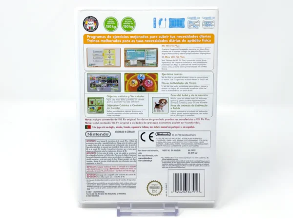 Parte trasera de Wii Fit Plus (ESP) (v2) para Nintendo Wii, edición PAL España