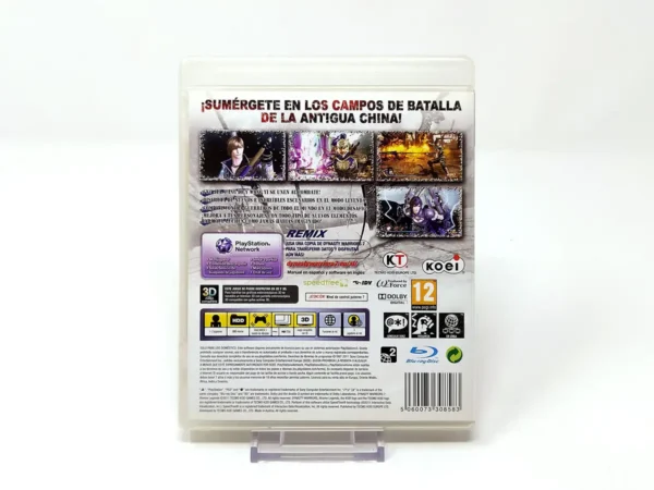 Parte trasera de Dynasty Warriors 7: Xtreme Legends (ESP) para PlayStation 3, edición PAL España