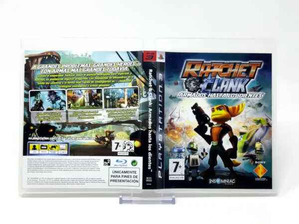Ratchet & Clank: Armados hasta los Dientes (ESP) (Promo) (Carátula) para PlayStation 3, edición PAL España, de segunda mano