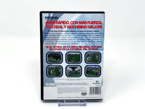 Parte trasera de Pro Evolution Soccer 2 (ESP) (Rebajado) para PlayStation 2, edición PAL España