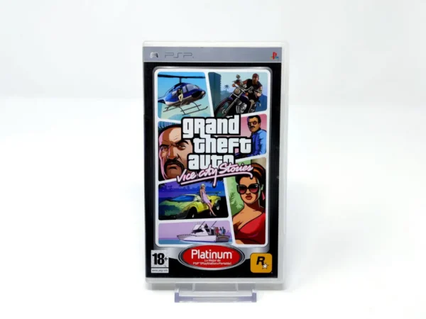 Portada de Grand Theft Auto: Vice City Stories (ESP) (Platinum) (Rebajado) para PSP, edición PAL España, de segunda mano