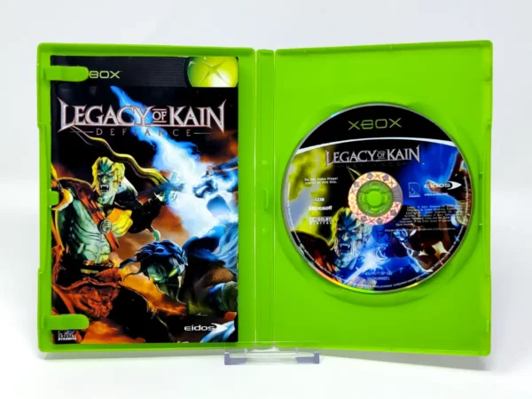 Interior del juego Legacy of Kain: Defiance (ESP) para XBOX con disco y manual