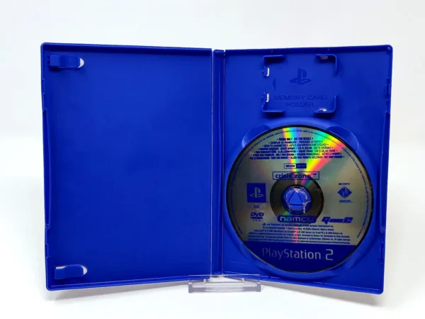 Interior del juego Crisis Zone (FRA) (Promo) para PlayStation 2 con disco y manual