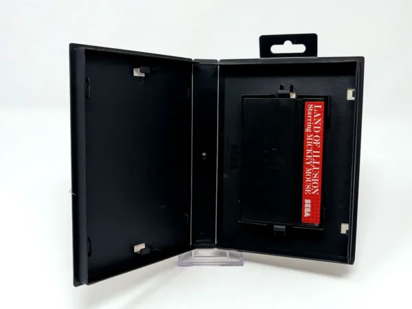 Lateral de la caja de Land of Illusion Starring Mickey Mouse (ESP) (Rebajado) para Sega Master System
