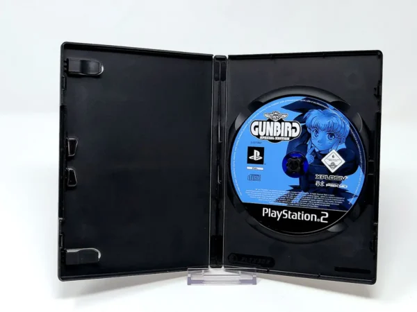 Interior del juego Gunbird Special Edition (FRA) (Rebajado) para PlayStation 2 con disco y manual
