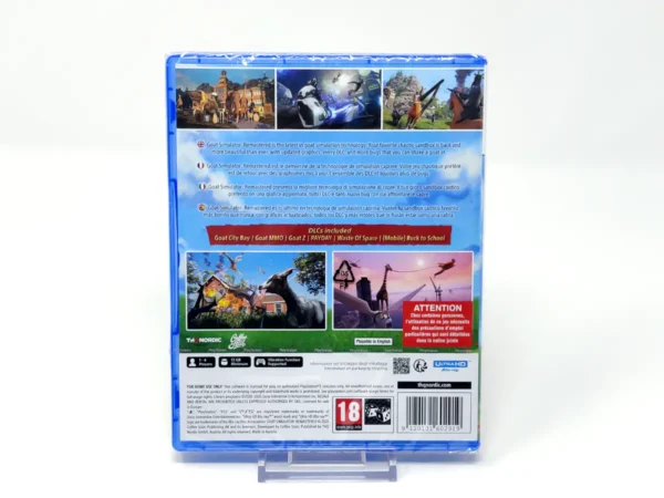 Parte trasera de Goat Simulator: Remastered (ESP) (Precintado) para PlayStation 5, edición PAL España