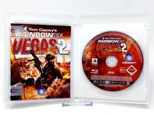 Interior del juego Tom Clancy's Rainbow Six: Vegas 2 (ESP) (Rebajado) para PlayStation 3 con disco y manual