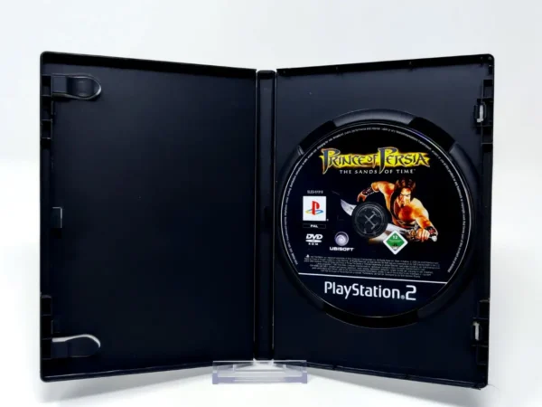 Interior del juego Prince of Persia: Las Arenas del Tiempo (ESP) (Rebajado) para PlayStation 2 con disco y manual