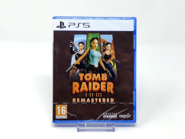 Portada de Tomb Raider I•II•III: Remastered (ESP) (Precintado) para PlayStation 5, edición PAL España, nuevo
