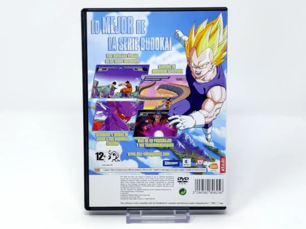 Parte trasera de Dragon Ball Z: Infinite World (ESP) (Rebajado) para PlayStation 2, edición PAL España
