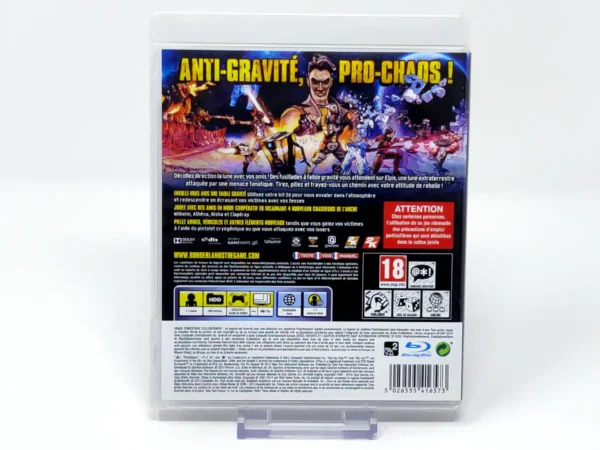 Parte trasera de Borderlands: The Pre-Sequel! (FRA) para PlayStation 3, edición PAL Francia