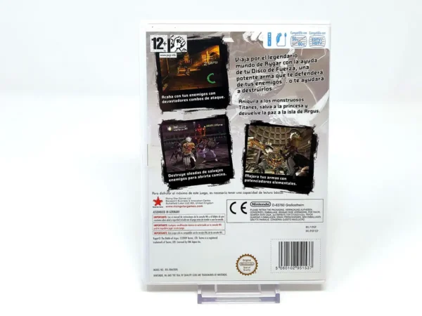 Interior del juego Rygar: The Battle of Argus (ESP) para Nintendo Wii con disco y manual