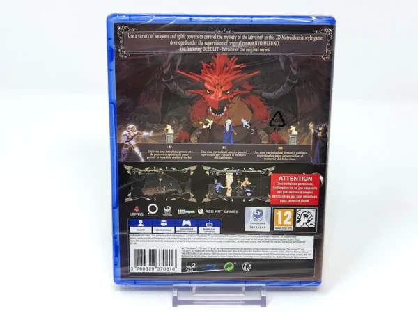 Parte trasera de Record of Lodoss War Deedlit in Wonder Labyrinth (ESP) (Precintado) para PlayStation 4, edición PAL España