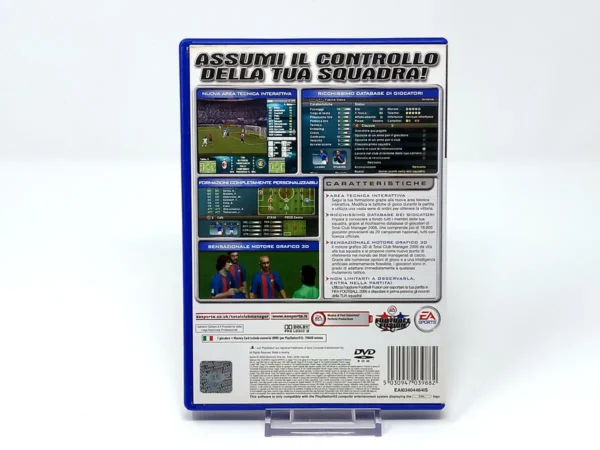 Parte trasera de Total Club Manager 2005 (ITA) para PlayStation 2, edición PAL Italia