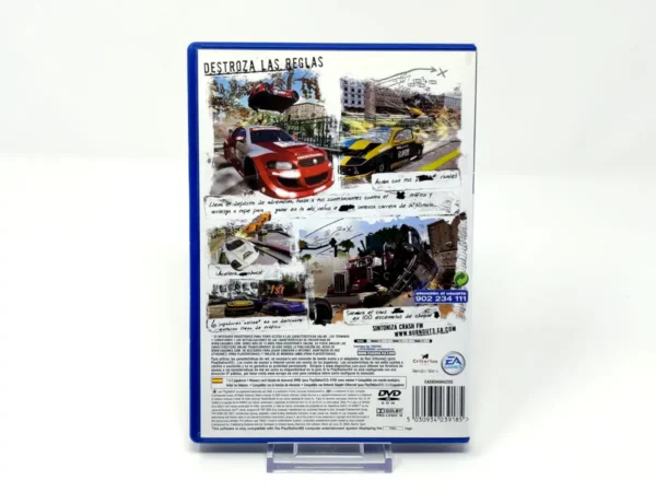 Parte trasera de Burnout 3: Takedown (ESP) para PlayStation 2, edición PAL España