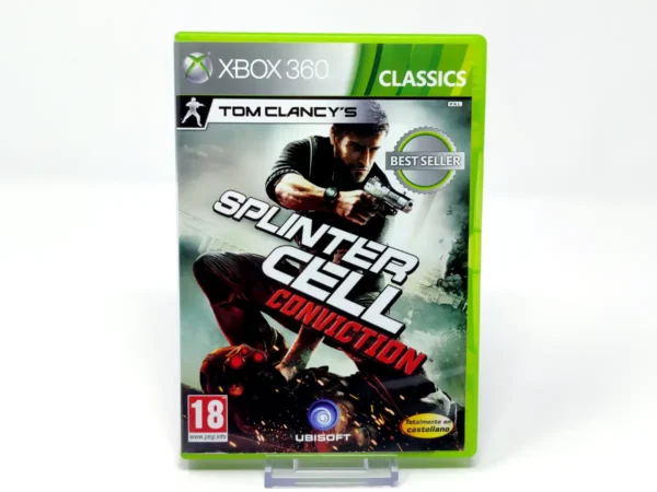 Portada de Tom Clancy's Splinter Cell: Conviction (ESP) (Classics) para XBOX 360, edición PAL España, de segunda mano