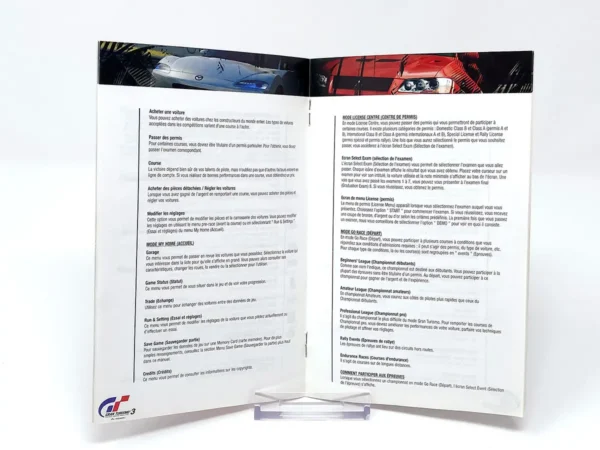 Gran Turismo 3: A-Spec (FRA) (Manual) para PlayStation 2, edición PAL Francia, de segunda mano