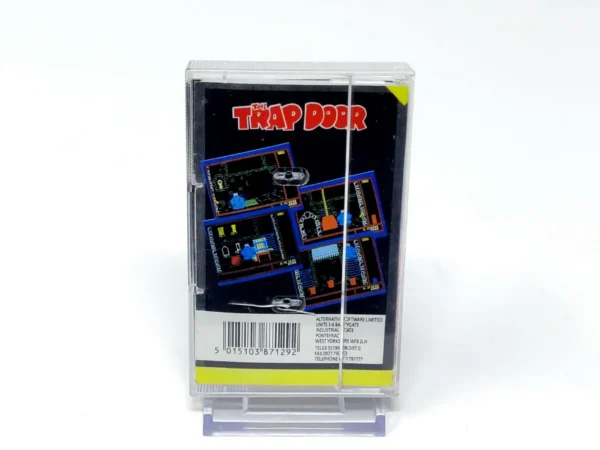 Parte trasera de The Trap Door para Sinclair ZX Spectrum, edición PAL