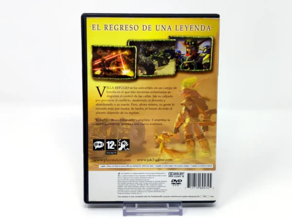 Parte trasera de Jak 3 (ESP) (Rebajado) para PlayStation 2, edición PAL España