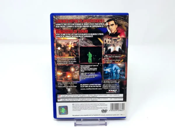 Parte trasera de Red Faction II (FRA) para PlayStation 2, edición PAL Francia