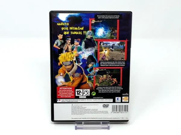 Parte trasera de Naruto: Uzumaki Chronicles (FRA) para PlayStation 2, edición PAL Francia