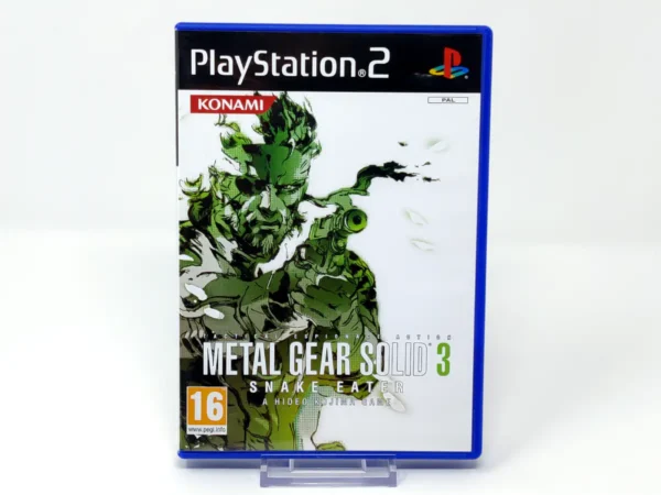 Portada de Metal Gear Solid 3: Snake Eater (ESP) (v2) (Rebajado) para PlayStation 2, edición PAL España, de segunda mano