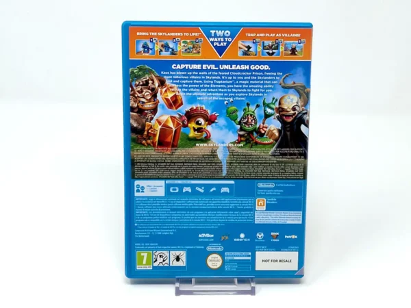 Parte trasera de Skylanders: Trap Team (ESP) para Nintendo Wii U, edición PAL EUR