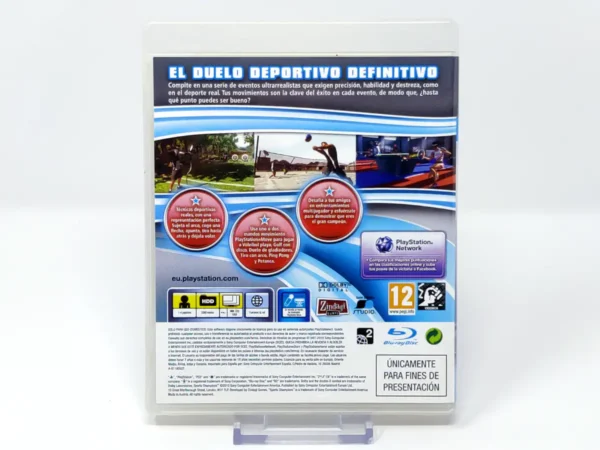 Parte trasera de Sports Champions (ESP) (Promo) para PlayStation 3, edición PAL España