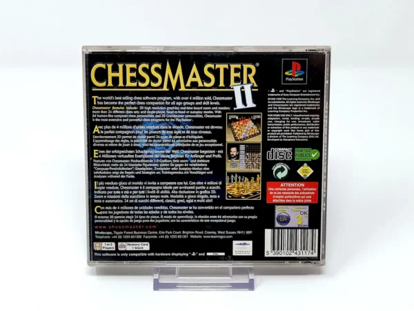 Parte trasera de Chessmaster II (ESP) (Rebajado) para PlayStation 1, edición PAL España