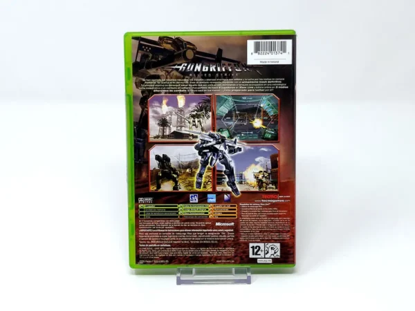 Parte trasera de Gungriffon: Allied Strike (ESP) para XBOX, edición PAL España