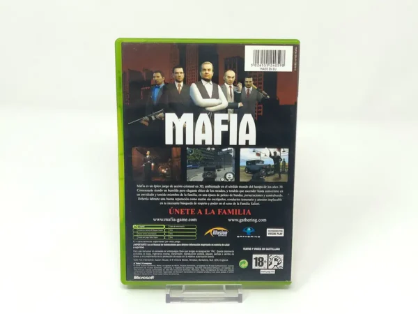 Parte trasera de Mafia (ESP) para XBOX, edición PAL España