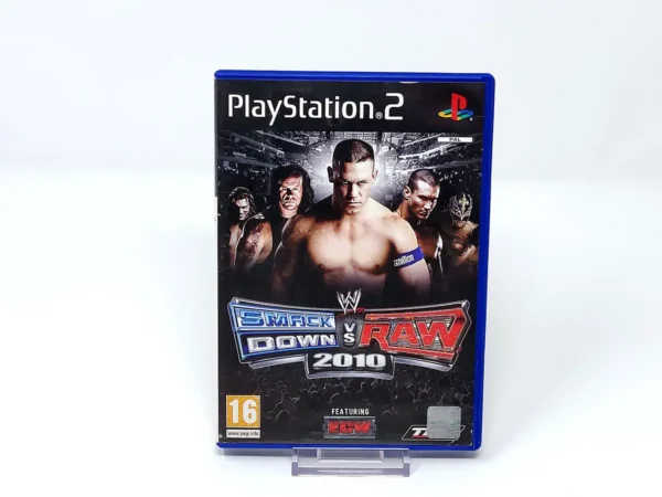 Portada de WWE SmackDown vs. Raw 2010 (FRA) para PlayStation 2, edición PAL Francia, de segunda mano