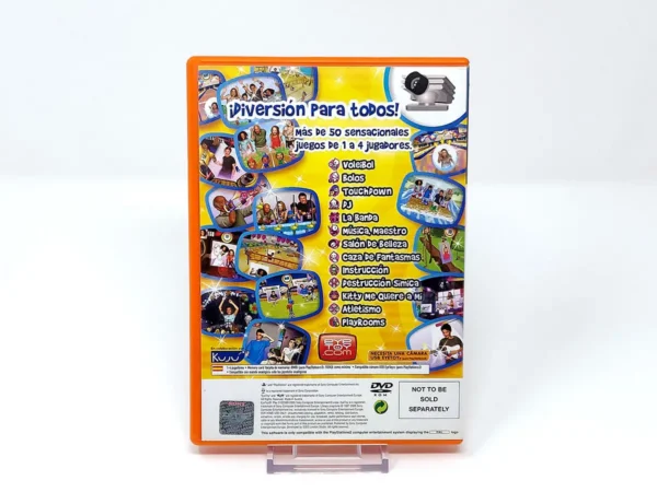 Parte trasera de EyeToy: Play 3 (ESP) (v1) para PlayStation 2, edición PAL España
