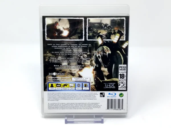 Parte trasera de Resistance: Fall of Man (ESP) (Rebajado) (v2) para PlayStation 3, edición PAL España