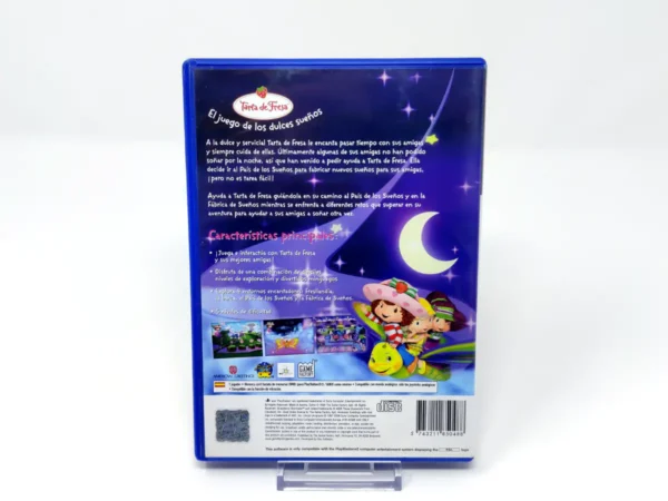 Parte trasera de Tarta de Fresa: El Juego de los Dulces Sueños (ESP) para PlayStation 2, edición PAL España