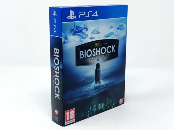 Parte trasera de BioShock: The Collection (ESP) para PlayStation 4, edición PAL España