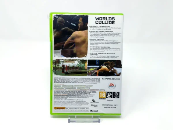 Parte trasera de EA Sports MMA  (UK) (Promo) (Precintado) para XBOX 360, edición PAL UK